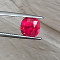 收藏精品，高档货，3.09ct，缅甸抹谷，无烧鸽血红，颜色艳，荧光强，晶体好...