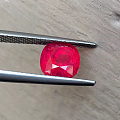 收藏精品，高档货，3.09ct，缅甸抹谷，无烧鸽血红，颜色艳，荧光强，晶体好...