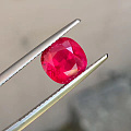 收藏精品，高档货，3.09ct，缅甸抹谷，无烧鸽血红，颜色艳，荧光强，晶体好...