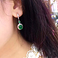 蛋面祖母绿耳环，夏季新款特价¥8999