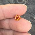 1.33ct 芬达橙 艳橙 椭圆 锰铝榴石 石榴石 戒指 吊坠 镶嵌定制