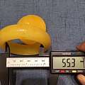 圈口55.3mm纯天然蜜蜡鸡油黄手镯一套，无杂裂品质，价格实惠[色]，微信1...