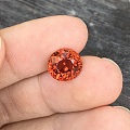5.85ct 坦桑尼亚 橘色 椭圆 Malaya 石榴石 NGTC 镶嵌定制