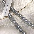 【牛牛珍珠】8-8.5mm银灰色真多麻日本akoya项链编号S521661优...