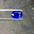 3.08ct，无烧矢车菊（GRS可给intense cornflower b...