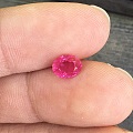 1.52ct 莫桑比克 粉蓝宝 粉红 无烧 vivid pink 椭圆 镶嵌...