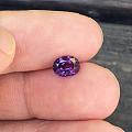 1.44ct 斯里兰卡 无烧 紫色 艳紫 椭圆 蓝宝石 戒指 镶嵌定制