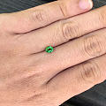 0.62ct 坦桑尼亚 翠绿 艳绿 椭圆 沙弗莱 戒指 吊坠 镶嵌定制