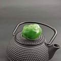 翠色碧玉宝宝锁