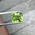 3.99ct 翠绿 橄榄石 公主方 雷迪恩 戒指 吊坠 镶嵌定制