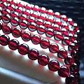 顶级顶级极品货货🔥🔥酒红石榴石6.6mm半成品长链👍👍晶体纯纯玻璃体，😱😱😱...