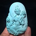【千宏绿松石】雕刻件——————全身绿度母