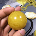 46.6克老蜜大珠子，全品无杂裂，43mm，看上联系我