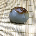 红沁三色鹅如意