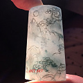 个性定制---冰种兰花山水牌