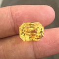 #斯里兰卡矿区直供# 投资 收藏品11.9ct 天然黄蓝宝石 黄钻既视感 完...