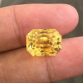 #斯里兰卡矿区直供# 投资 收藏品11.9ct 天然黄蓝宝石 黄钻既视感 完...