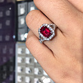 超级喜欢的一个红宝石戒指
