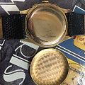 50年代18k实金古董表瑞士计时码表二手手表