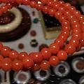 核桃静 保山南红柿子红满肉满色6.5mm108籽 原矿无裂