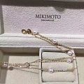 akoya 4-5mm 小钢炮18k金三层手链MIKIMOTO