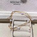 akoya 4-5mm 小钢炮18k金三层手链MIKIMOTO