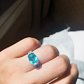 好久没来坛子了，分享几枚最近客人订购的海蓝宝，摩根，帕拉伊巴钻石戒指