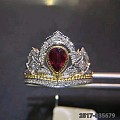 【金属】18K【品名】红宝石戒指【数据】石重:0.62ct  钻石:29.6...