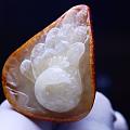 【孔雀开屏】俏色，留皮，精工！