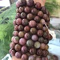 盐源玛瑙粉紫色单圈手链