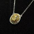 18k黄钻项坠主石0.415ct/1副石0.307ct/36 总重3070g
