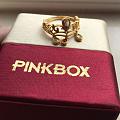 pinkbox足金流苏彩石戒指