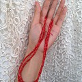 莫莫红珊瑚 桶珠手串 项链 完美全品一号色 淘宝交易 天然无优化