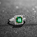 【卡禄珠宝】1.54ct哥伦比亚精品祖母绿戒指