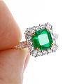 【卡禄珠宝】1.54ct哥伦比亚精品祖母绿戒指