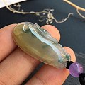 《言诚翡翠》冰黄飘花玉兰花，32/14.8/6