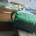 【兴言手工】蜡雕海豚925银戒指海豚眼睛石头颜色可选其它颜色