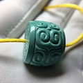 【松玉堂】秦古玉化---精工回纹珠