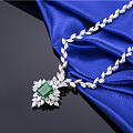 【卡禄珠宝】8克拉多哥伦比亚木佐极微油祖母绿项链