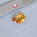 2.32ct 莫桑比克 Meculo 金黄 水滴 镁碧玺 Dravite