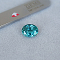 1.86ct 马达加斯加 帕拉伊巴 霓虹 湖蓝绿 椭圆 磷灰石 收藏 A04