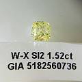 黄钻，1.52ct.现货