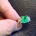 ##中颐天然哥伦比亚祖母绿戒指##2.40ctPt900钻石镶嵌