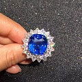 近17克拉的无烧皇家蓝蓝宝石戒指
