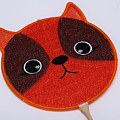 新品创意刺绣小团扇，小动物造型狐狸版！