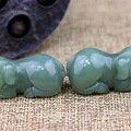 【和田玉碧玉·富贵猪】重量17.3g尺寸35*17*18mm