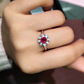 今天圣诞特价，4800缅甸红宝石戒指