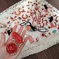 红珊瑚 戒指吊坠 手链手镯 挂件雕刻件 微信chuanshi99 淘宝交易