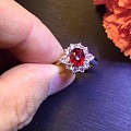 ##中颐旗舰天然未加热鸽血红红宝石戒指##1.13ct