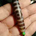 三眼天珠尺寸58.2/11.6mm,福禄寿，三星拱照，财源广进；